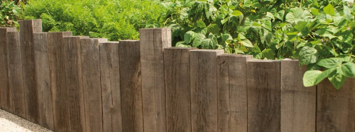 Traverses pour aménagement paysager