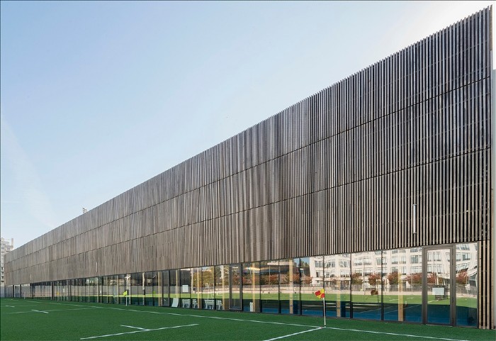 Complexe sportif Le Gallo à Boulogne : une architecture en bois THT qui a du caractère !