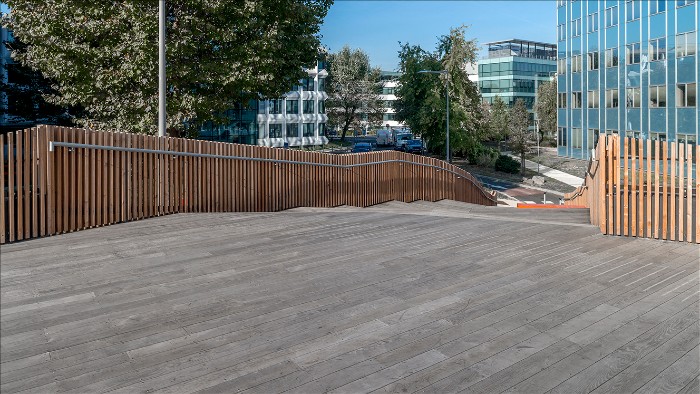 terrasse en bois traité