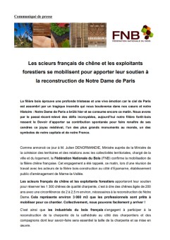 Communiqué de presse FNB