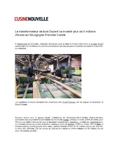 L'Usine Nouvelle parle de Ducerf