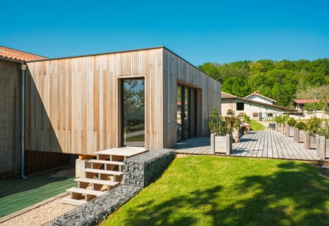 Cottage en bois au haras de la Côte