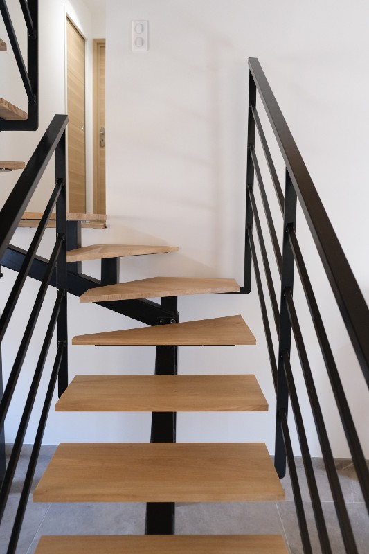 Escalier design bois et métal