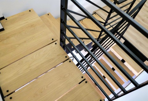 Escalier design bois et métal